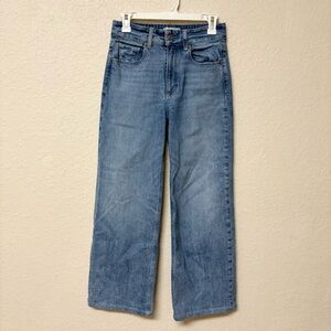 PAIGE Light Blue Wide Leg Flare Jeans